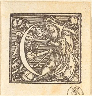 Letter C Prints: Letter C. Creator: Hans Holbein the Younger