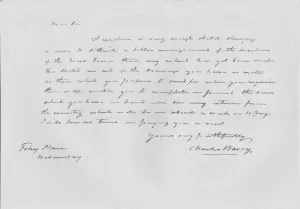 A letter from Charles Barry, c1840 (1904). Artist: Sir Charles Barry A letter from Charles Barry, c1840 (1904). Artist: Sir Charles Barry
