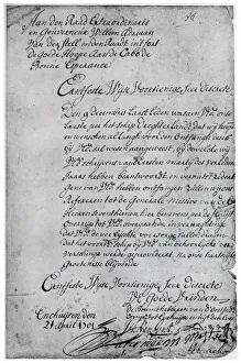 A letter from the Dutch East India Company to Willem Adriaan van der Stel, 18th century (1931)