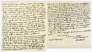 French Revolution 1789 1799 Prints: Letter from Edmund Burke to John Douglas, 31st July 1791. Artist: Edmund Burke