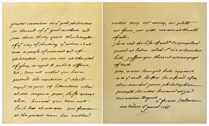 Letter from Francois Marie Arouet de Voltaire to George Keat, 16th January 1760.Artist: Voltaire Letter from Francois Marie Arouet de Voltaire to George Keat, 16th January 1760.Artist: Voltaire