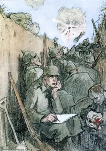 A Letter from the German Trenches, 1916. Artist: Louis Raemaekers
