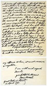 Images Dated 18th October 2006: Letter from James Boswell to Edmond Malone, 13th April 1795.Artist: James Boswell