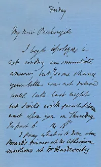 Correspondence Prints: Letter from JMW Turner, c1840 (1904). Artist: JMW Turner