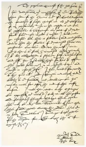 Burghley Collection: Letter from John Knox to Sir Nicholas Throgmorton, 6th August 1561.Artist: John Knox