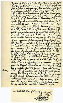 1st Duke Of Lauderdale Gallery: Letter from John Maitland to Sir Robert Moray, 2nd November 1669
