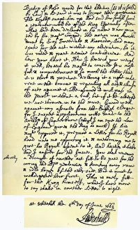 Letter from John Maitland to Sir Robert Moray, 2nd November 1669.Artist: John Maitland, 1st Duke of Lauderdale Letter from John Maitland to Sir Robert Moray, 2nd November 1669.Artist: John Maitland, 1st Duke of Lauderdale
