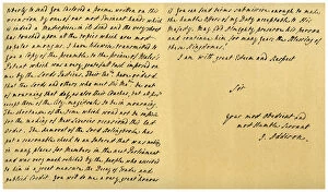 Letter from Joseph Addison to J Robethon, Secretary to George I, 4th September 1714.Artist: Joseph Addison