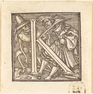 Sins Prints: Letter K. Creator: Hans Holbein the Younger