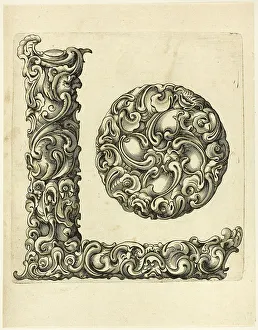 Aubry Peter Prints: Letter L, 1630. Creator: Pierre Aubry