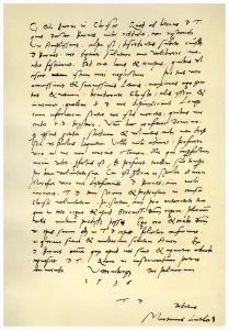 Protestantism Gallery: Letter from Martin Luther to Thomas Cromwell, 9th April 1536. Artist: Martin Luther