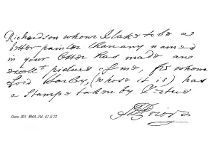 Vertue Prints: Part of a letter from Matthew Prior the poet