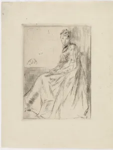 The Letter (Maud, seated), 1873. Creator: James Abbott McNeill Whistler