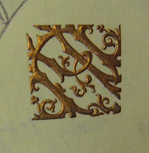 Tchaikovsky Prints: Letter Monogram of Pyotr Tchaikovsky (29 April 1887. Letter to Vladimir Stasov), 1887