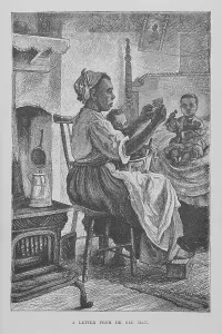 Vizetelly Company Prints: A letter from de ole man, 1882. Creator: Unknown