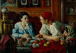 A Letter to Petersburg, 1902. Artist: Golynsky, Vasili Andreyevich (1854-1904) A Letter to Petersburg, 1902. Artist: Golynsky, Vasili Andreyevich (1854-1904)