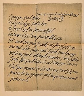 Handwriting Collection: Letter from Queen Mary (1542-1587) to the Abbot of Dunfermline, 1889. Artist: James Stillie