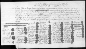 Charles Edward Prints: A letter relating to Charles Stuart, Bonnie Prince Charlie, 18th century