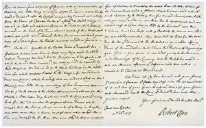 Duke Of Newcastle Gallery: Letter from Robert Clive to Thomas Pelham-Holles, 23rd February 1757.Artist: Robert Clive