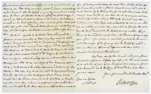 Duke Of Newcastle Gallery: Letter from Robert Clive to Thomas Pelham-Holles, 23rd February 1757.Artist: Robert Clive