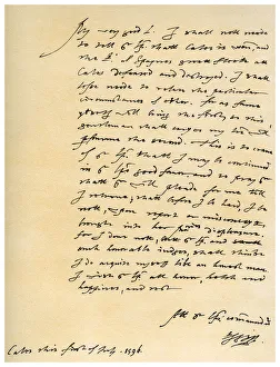 Burghley Collection: Letter from Robert Devereux, Earl of Essex, to William Cecil