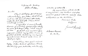 Letter from Samuel Prout, 1843 (1915). Artist: Samuel Prout