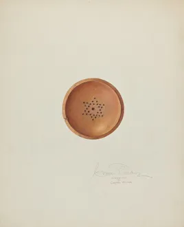 Top of Letter Sander, c. 1940. Creator: Cora Parker