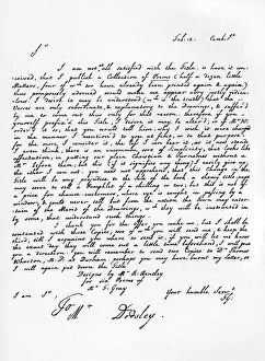 Thomas Gray Prints: Letter from Thomas Gray concerning the edition of his poetical pieces