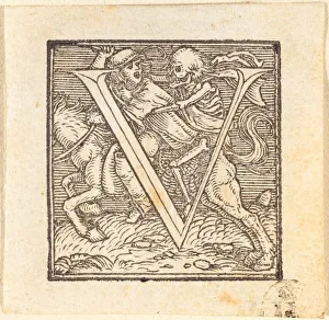 Letter V Prints: Letter V. Creator: Hans Holbein the Younger