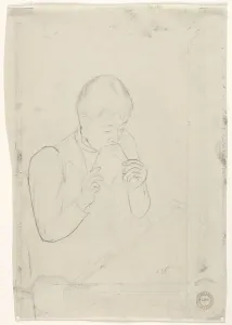 1844 1926 Prints: The Letter (verso), 1890-1891. Creator: Mary Cassatt (American, 1844-1926)