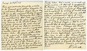 Duke Of Newcastle Gallery: Letter from William Augustus to Thomas Pelham-Holles, 23rd April 1746.Artist