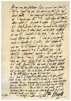 Signature Collection: Letter from William Cecil to Sir Christopher Hatton, 12th September 1586.Artist