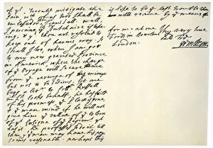 Images Dated 10th October 2006: Letter from William Penn to Colonel Henry Sydney, 29th March 1681. Artist: William Penn