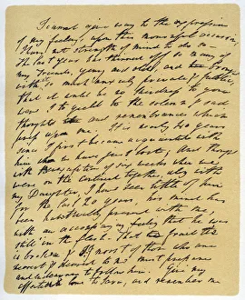 Facsimile Prints: Letter from William Wordsworth on the death of Samuel Taylor Coleridge