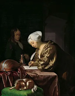 Mieris Frans Van Prints: The Letter Writer, 1680. Creator: Frans van Mieris I