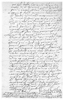Boussod Prints: Letter written by Queen Elizabeth I, 16th century, (1896). Artist: Queen Elizabeth I