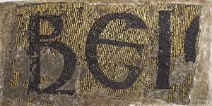 Plaster Cast Prints: Letters from an Inscription, Byzantine, early 20th century (original dated 9th century)