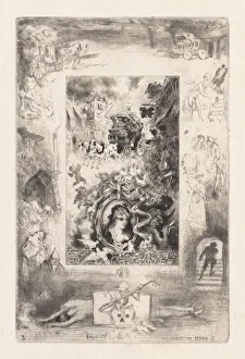 1847 1898 Prints: Letters from My Windmill: The Diligence of Beaucaire, 1880. Creator: Felix Hilaire Buhot