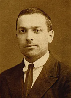 Portraitb W Prints: Lev Semyonovich Vygotsky (1896-1934) Artist: Anonymous