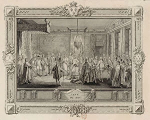 Terror Gallery: Leve du Roy (The levee of King Louis XVI), 1774-1775. Creator: Patas, Charles Emmanuel