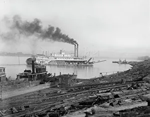 State Prints: The Levee, Baton Rouge, La. c.between 1910 and 1920. Creator: Unknown