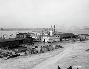 Levee Prints: The Levee, Louisville, Ky. c.between 1900 and 1910. Creator: Unknown