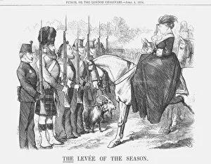 Troop Gallery: The Levee of the Season, 1874. Artist: Joseph Swain