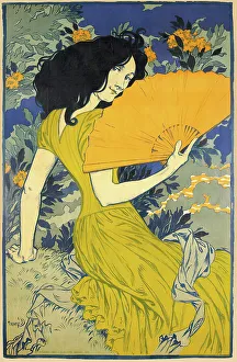 L'éventail, 1900. Creator: Grasset, Eugène (1841-1917)