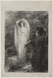 1836 1904 Prints: LEvocation dErda, 1885. Creator: Henri Fantin-Latour (French, 1836-1904)