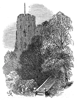Lewes Castle, Sussex, 1872. Creator: Unknown