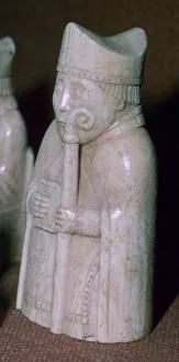 The Lewis Chessmen, (Norwegian?), c1150-c1200