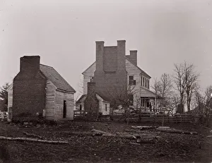 Bull Run Prints: Lewis House. Battlefield of Bull Run, 1861-62. Creator: George N. Barnard