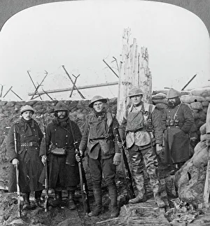 Machine Gunner Prints: Lewis machine gunners, Hollebeke