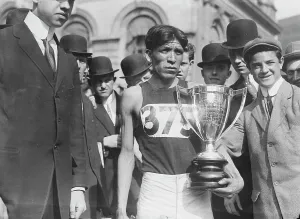 Mixed Race Group Prints: Lewis Tewanima, 1911. Creator: Bain News Service